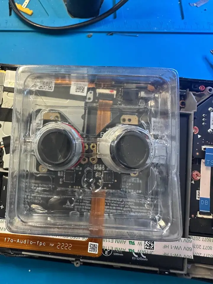 GuliKit Hall-effect replacement thumbsticks for the Steam Deck in their packaging