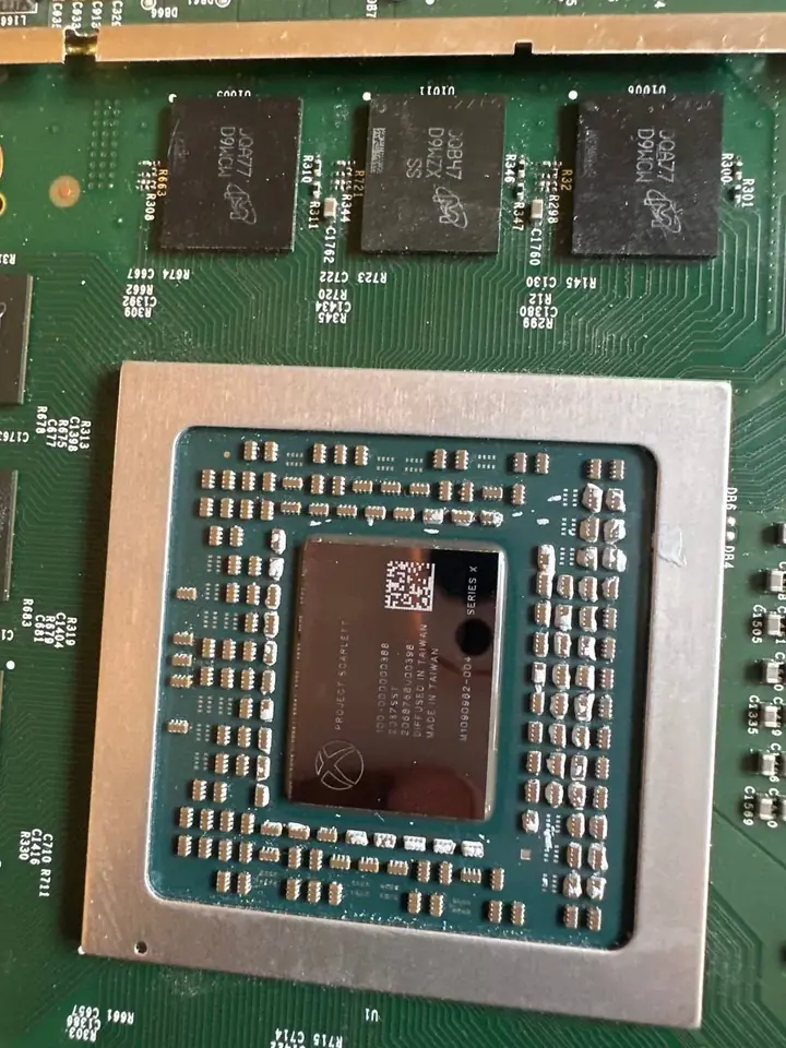 Xbox Series X Project Scarlett APU die cleaned to bare silicon after thermal service